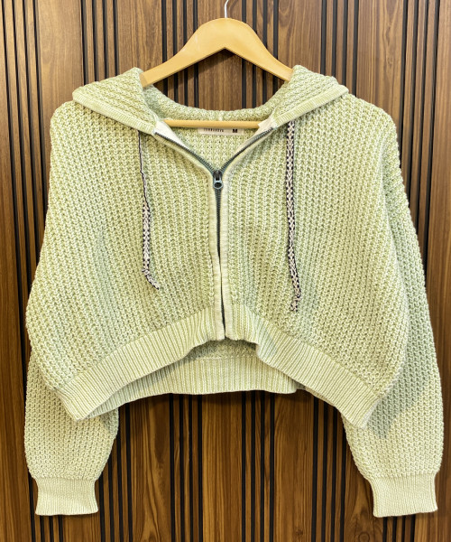Light Green Winter Zipper