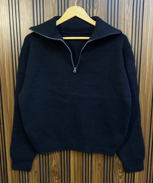 Black  Knit Pullover