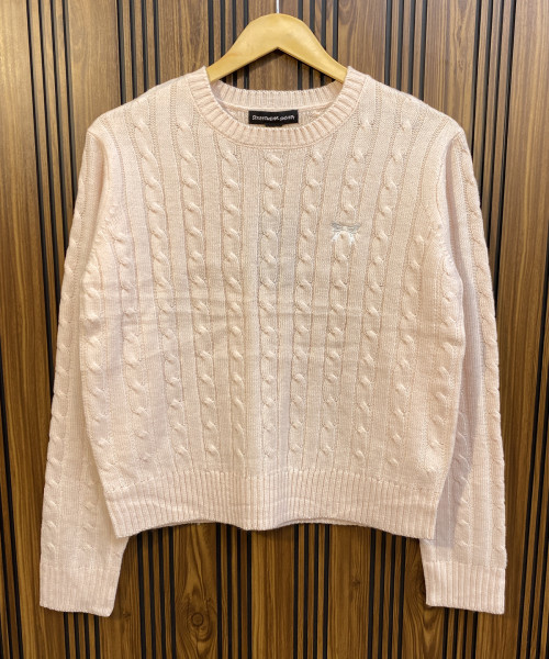 Light Peach Winter Knit Pullover