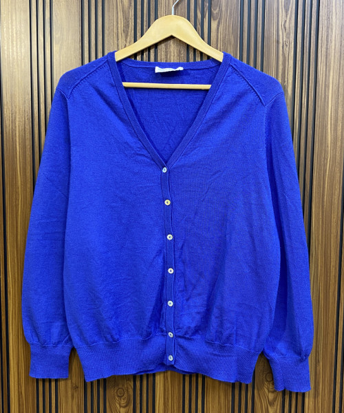 Navy Blue Knitted Cardigan
