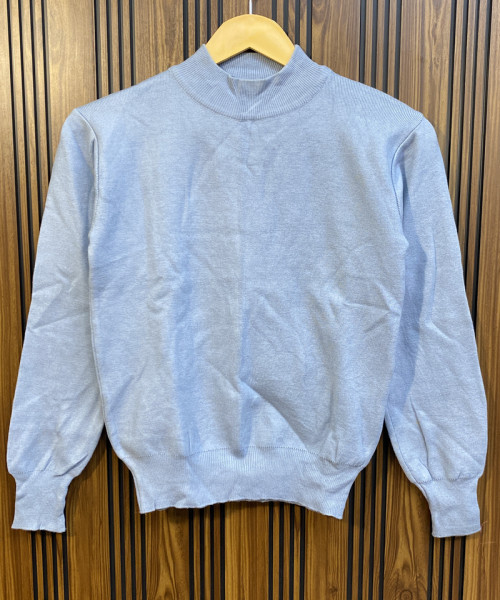 Sky Blue Winter Knit Pullover