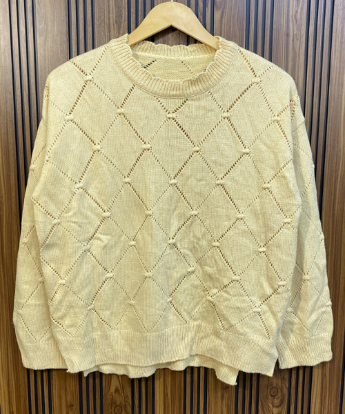 Round  Neck Winter  Knit  Pullover