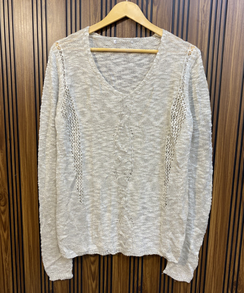 V Neck Pre Winter Knit Top