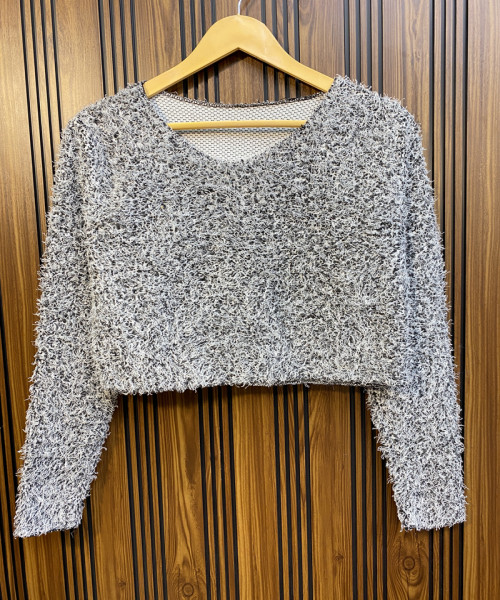 White  Crop  Top For Women