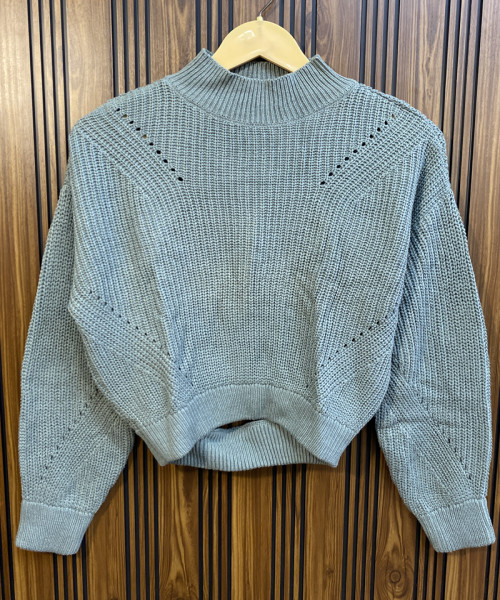 High  Neck Winter Knit  Pullover