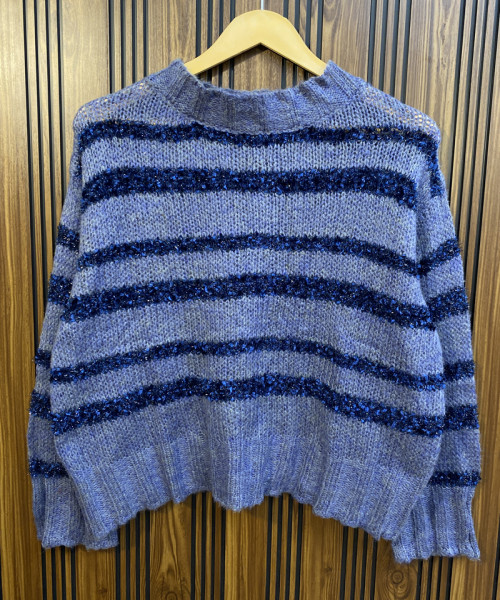 Blue Pre Winter Knit Pullover