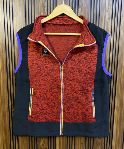 Red With Black Zipper