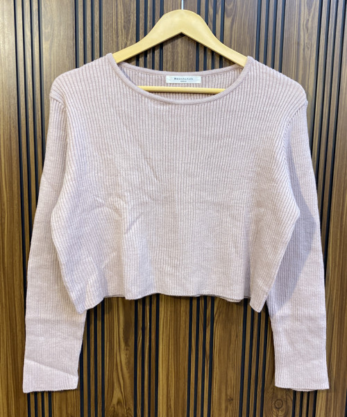 Round Neck Pre Winter Crop Top