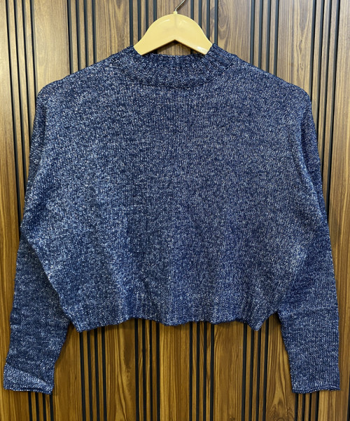 Navy Blue Pre Winter Knit Pullover
