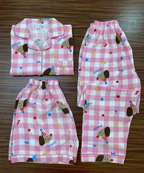 3 Pc Korean Night Suit